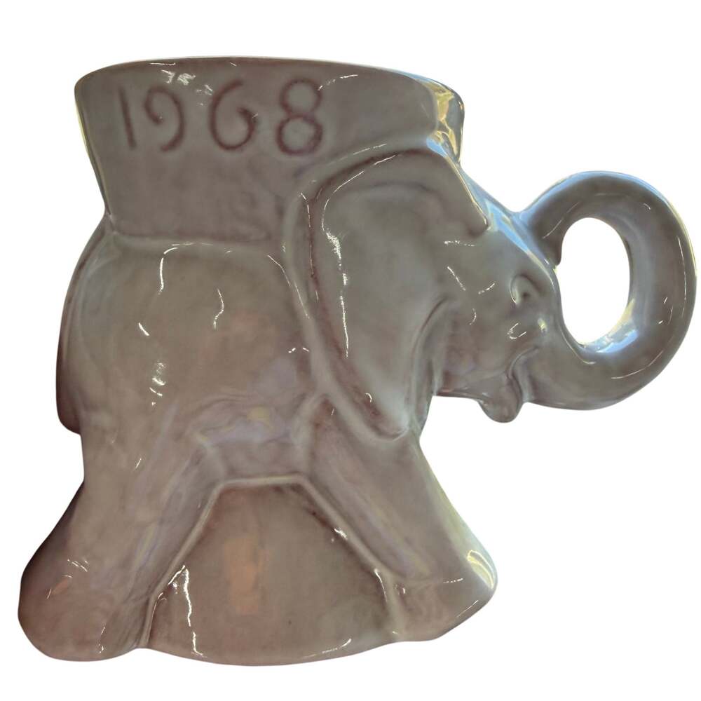 1968 Frankoma Pottery Elephant Mug